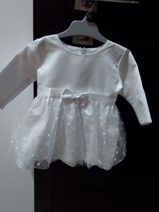 Zestaw ubranko do chrztu św dla dziewczynki rozmiar 68