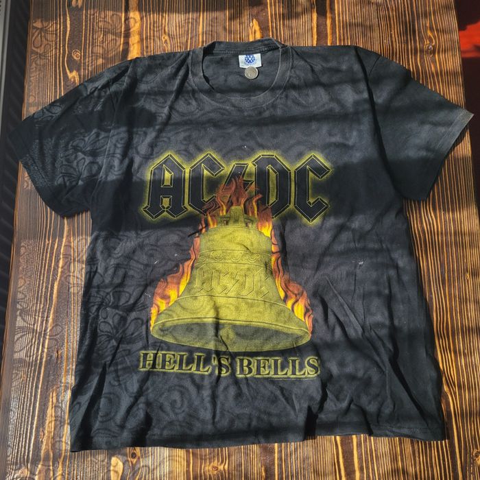 Футболка AC/DC t-shirt official Hell's Bells World Tour vintage licensed 2001 black tee