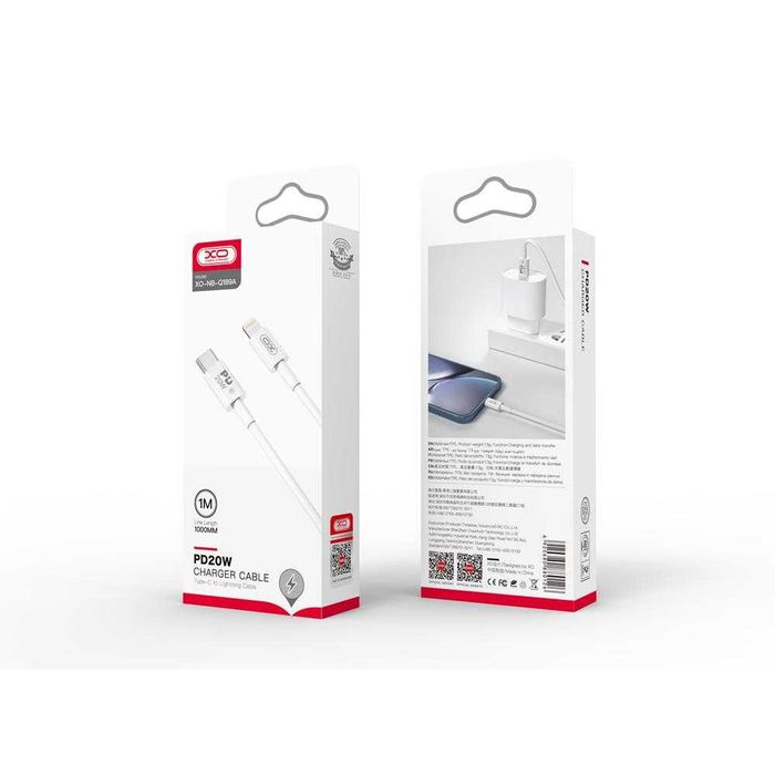 Kabel XO USB-C-Lightning 1M 20W Szybkie Ładowanie