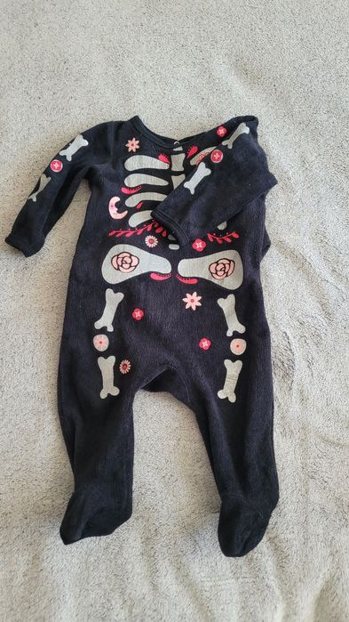 Przebranie Halloween dla niemowlaka rozm. 68 szkieletor