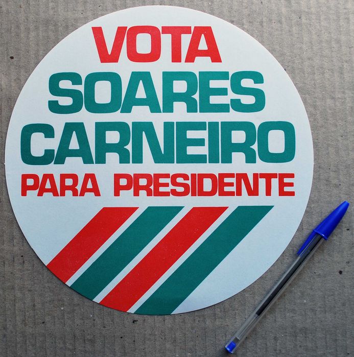 Cartaz redondo Soares Carneiro 1980