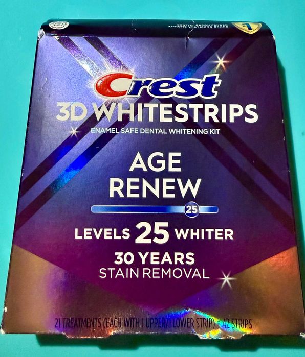 Oryginalne Paski Wybielające Crest 3D Whitestrips 25 Levels – USA | 5 Saszetek (10 Pasków)