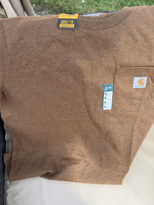 Koszulka  Carhartt Pocket - Oiled Walnut Heather
