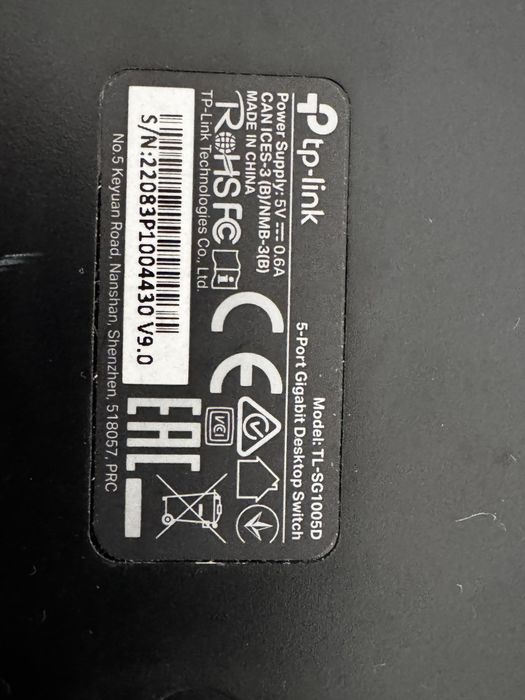 Switck TP-LINK 5 portas Gigabit