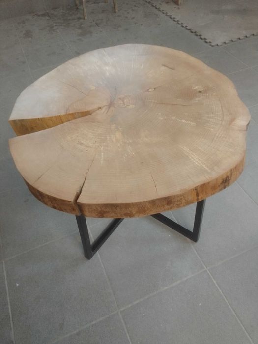 Ława/Stolik kawowy plaster drewna