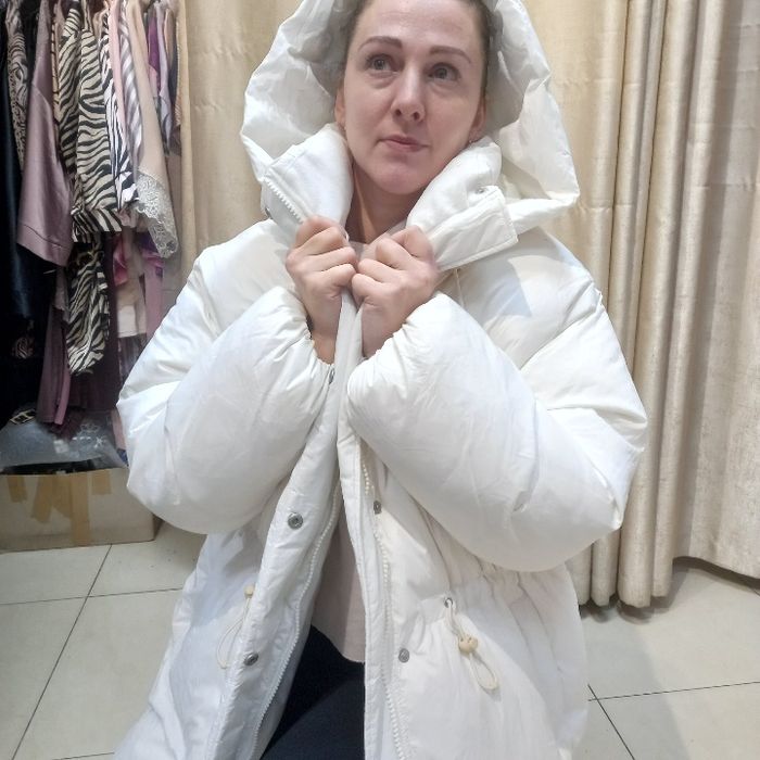 Жіноча нова Куртка Пуховик Levis Bubble Puffer Down Coat білого кольор