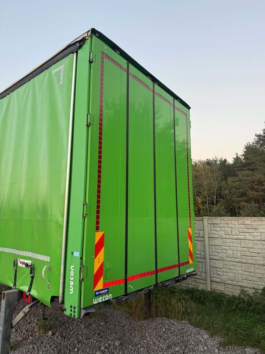 Zabudowa BDF WECON 19epal 7.7 ldm mega 3m firana  podnoszona!
