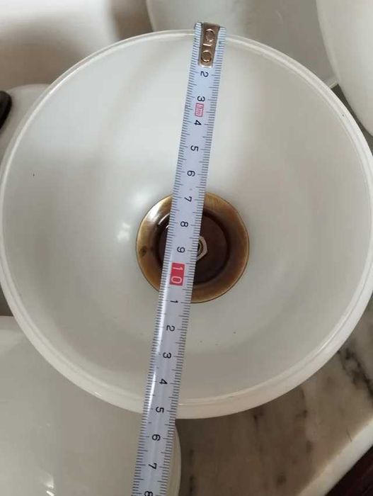 Abajures em Vidro Opalino