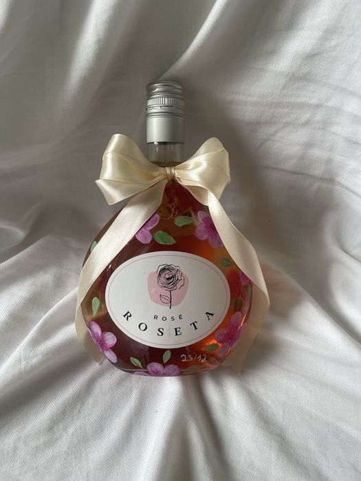 Artesanato- Garrafa pintada à mão – presente original