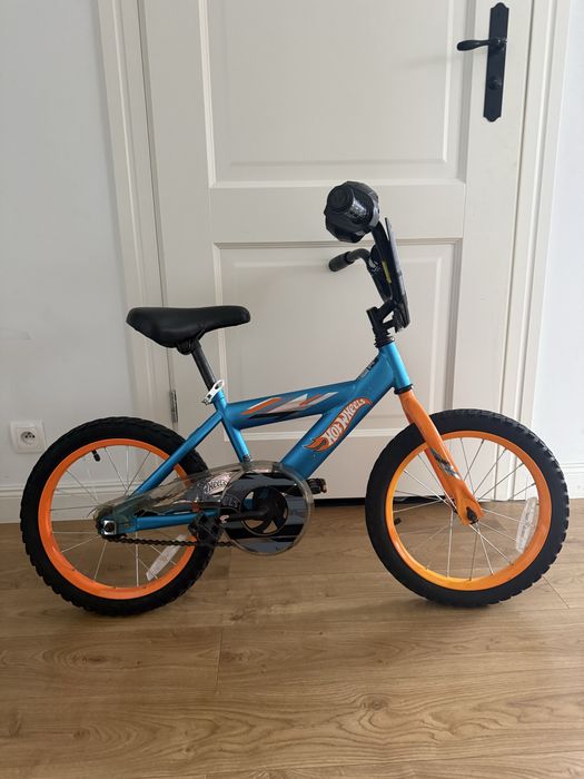 Rower dziecięcy Hot Wheels 16” niebiesko-pomarańczowy BMX