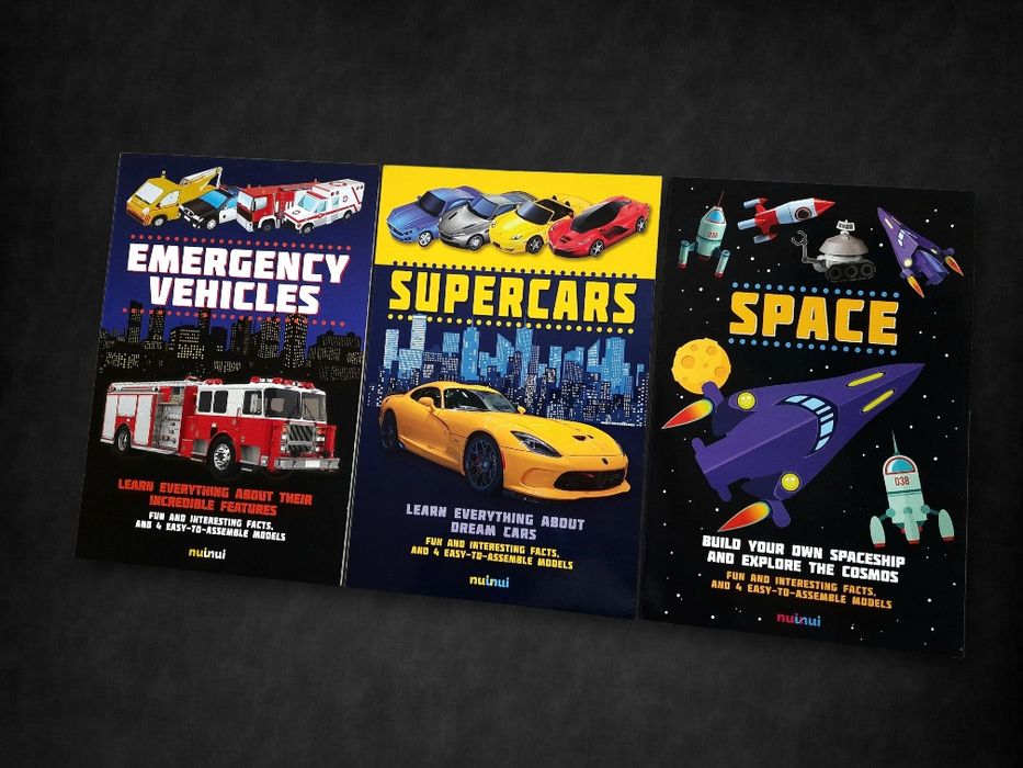 Supercars 4 modele do składania pojazdy szybkie samochody po angielsku