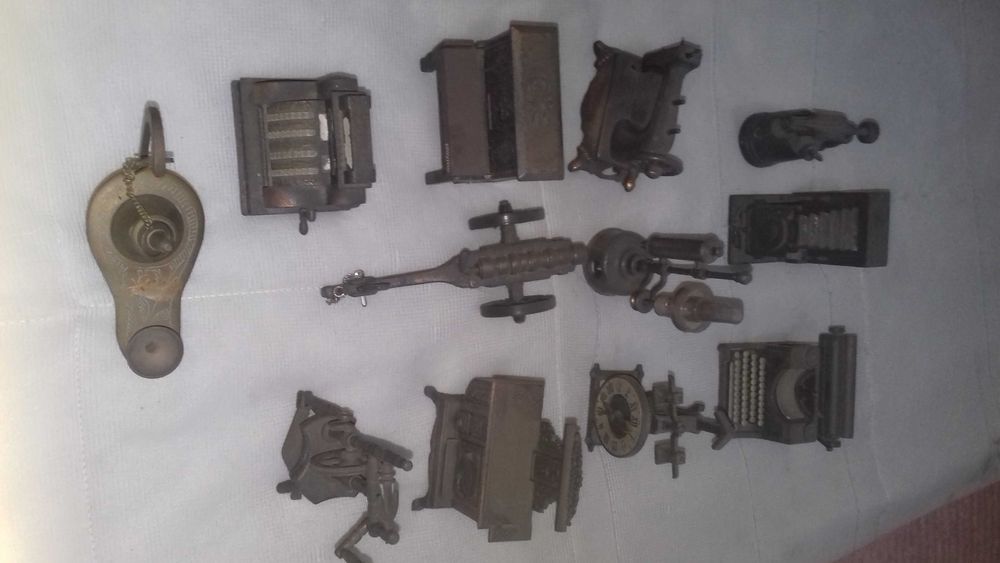 miniaturas em cobre afia lápis