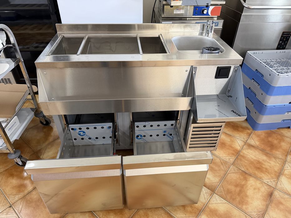 Estação de cocktail Barmen  refrigerada profissional