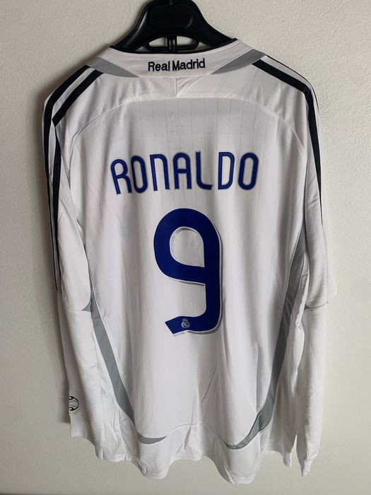 Camisola Principal Manga Comprida Real Madrid 06/07