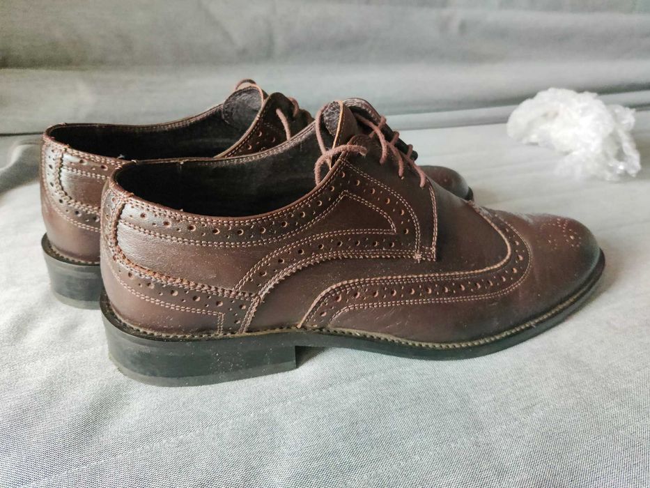 Туфли броги Paolo Gianni кожа 44