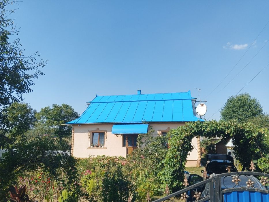 Фарбування дахів будинків, куполів, ангарів, гаражів, огорож .