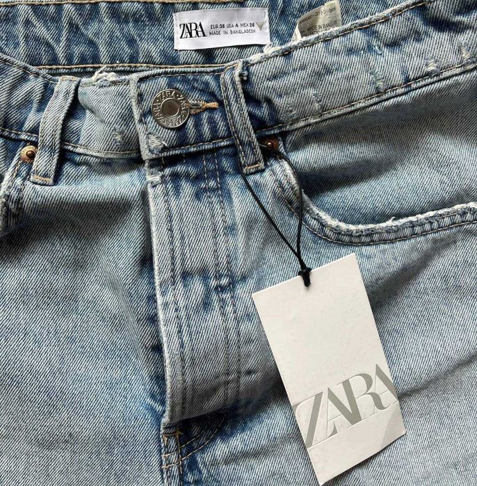 Джинсові шорти zara світло блакитні