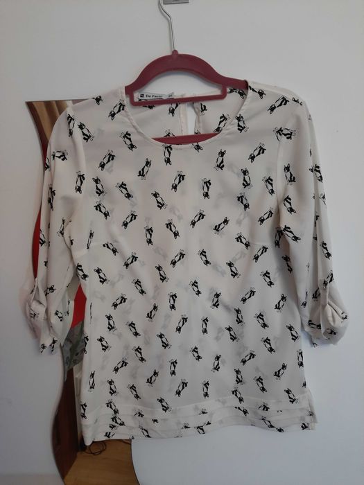 Koszula bluzka  buldogi 36