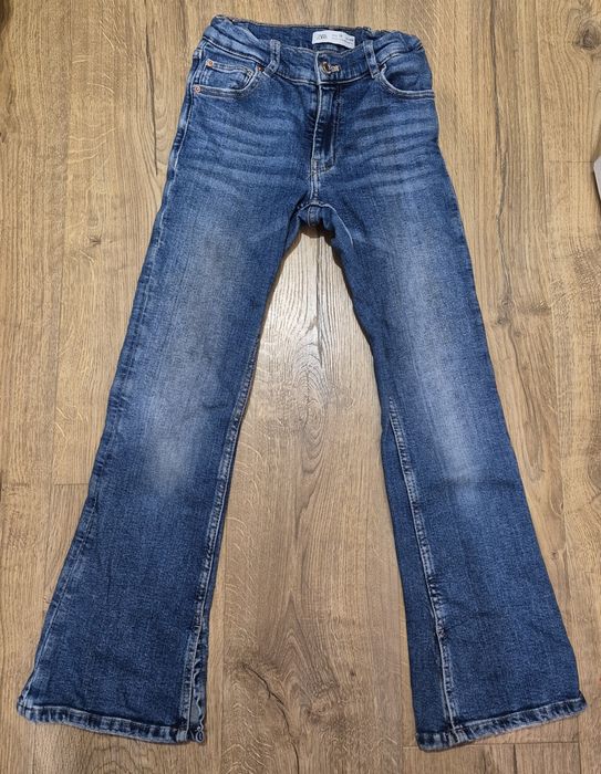 Zara flare spodnie 140 jeansy dzwony