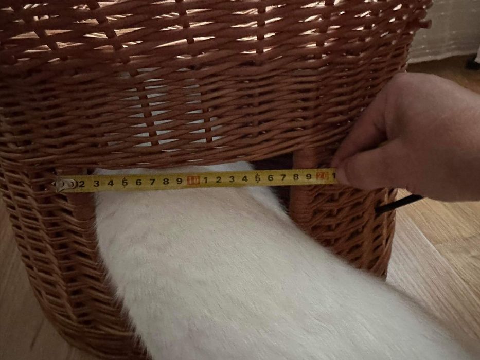 Wiklinowy domek dla kota budka z wikliny legowisko