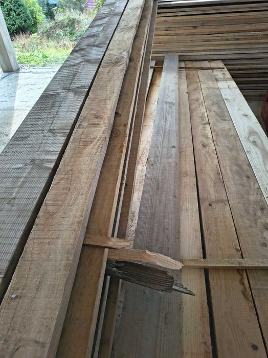 Deski 32 mm - 3m. Po budowie, raz użyte