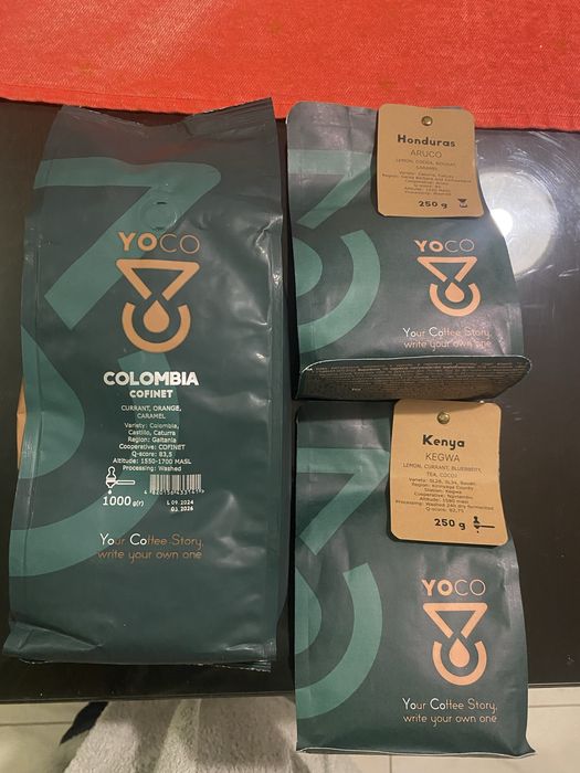 Кофе в зернах  (1 кг /  250 гр ).