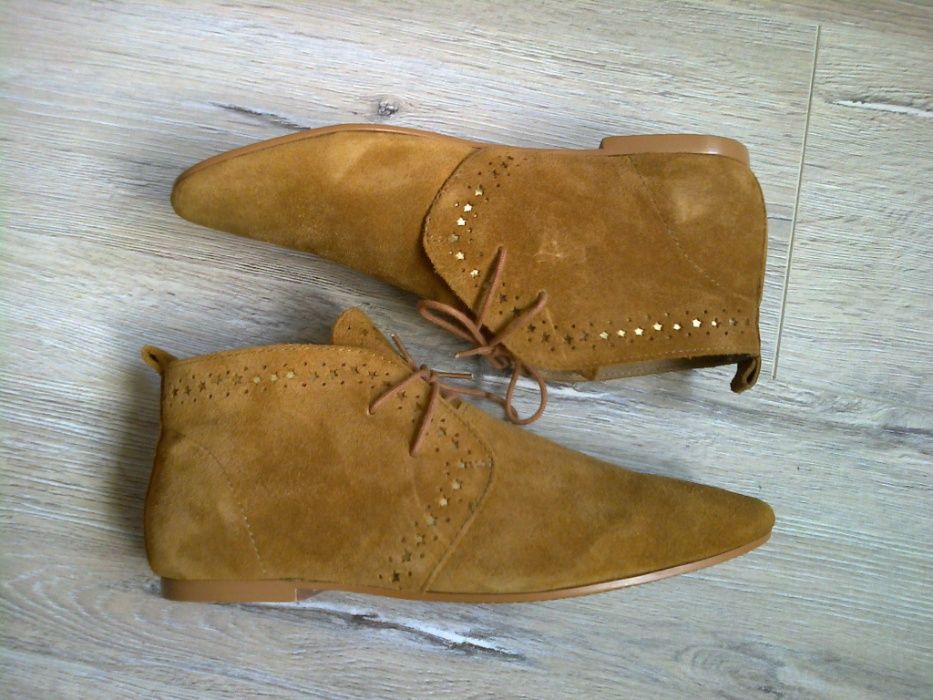 Ботинки Дезерты замшевые ZARA 39 р НОВЫЕ из Европы