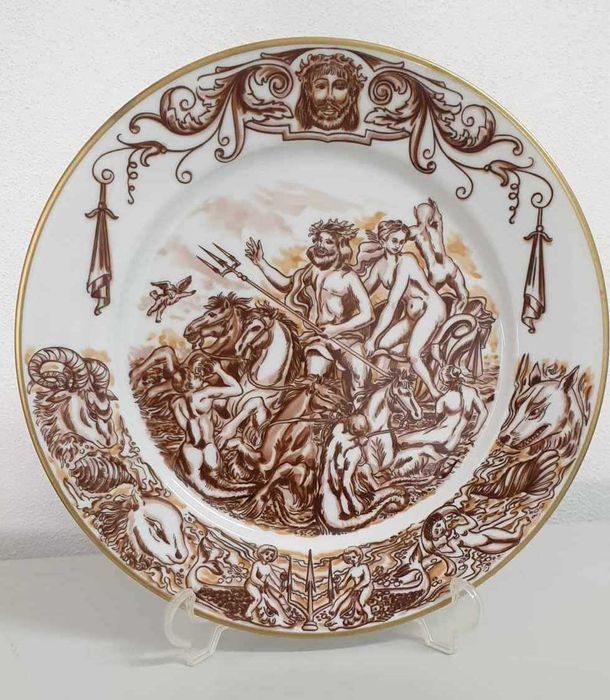 Prato porcelana/coleção Deuses da Mitologia/edição limitada
