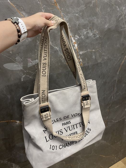 torba na ramię shopper bezowa