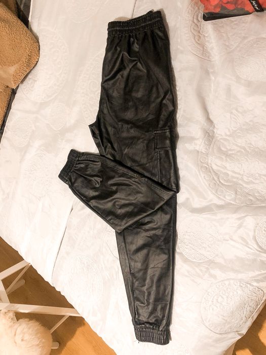 Spodnie Ala skórzane ekoskóra baggy M/L