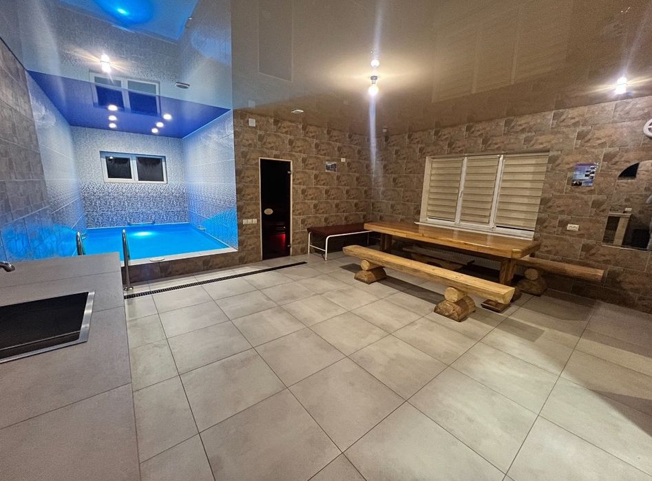 Подобова оренда коттеджа. Чан, сауна, басейн. Для святкувань. Житло!