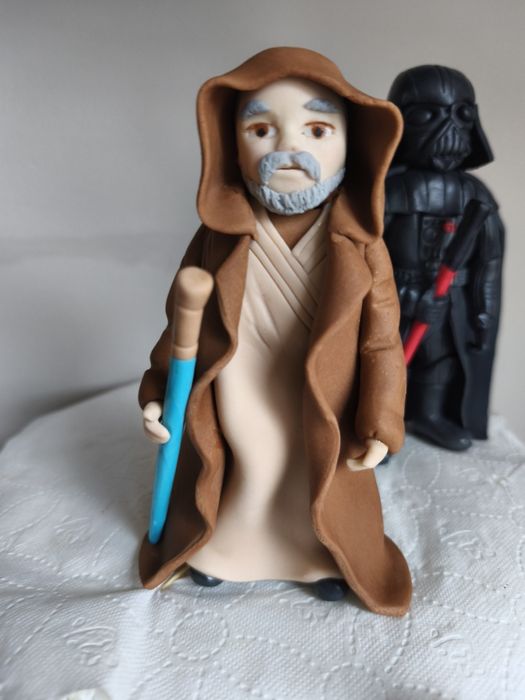 Zestaw figurek Star Wars z masy cukrowej na tort