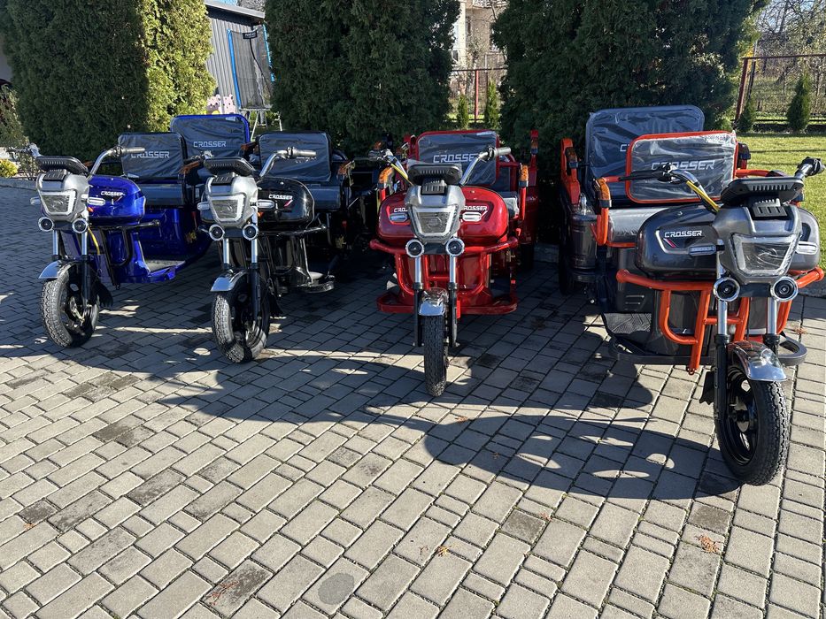 Електричний трицикл вантажо пасажир Crosser Cargo 10