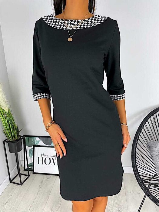 Elegancka czarna Sukienka r. 46 Nowa Polski produkt