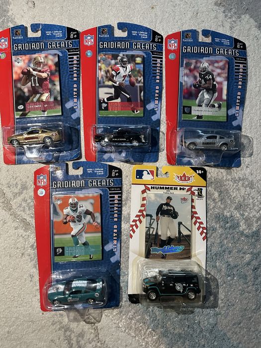 Колекційні машинки NFL / MLB GridIron Greats, Fleer (1:64)