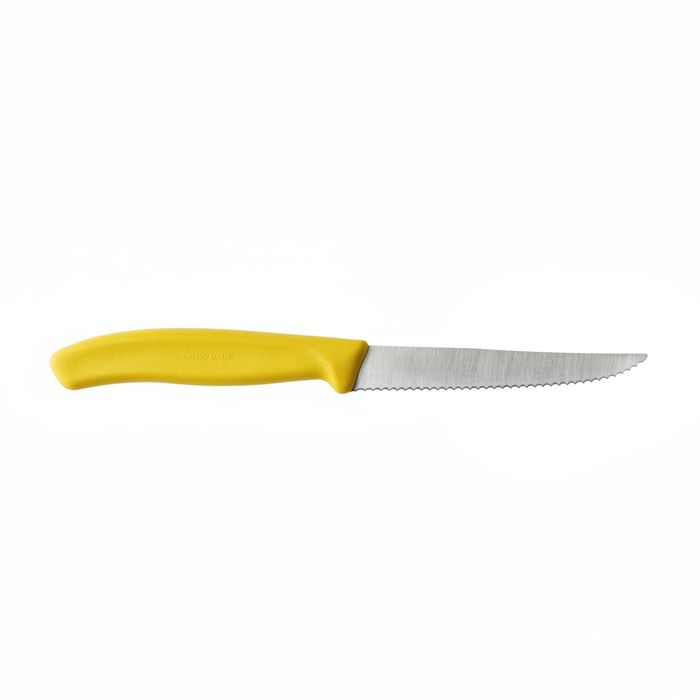 Nóż do steków i pizzy Victorinox Swiss Classic 6.7238.C1 ząbkowany żółty