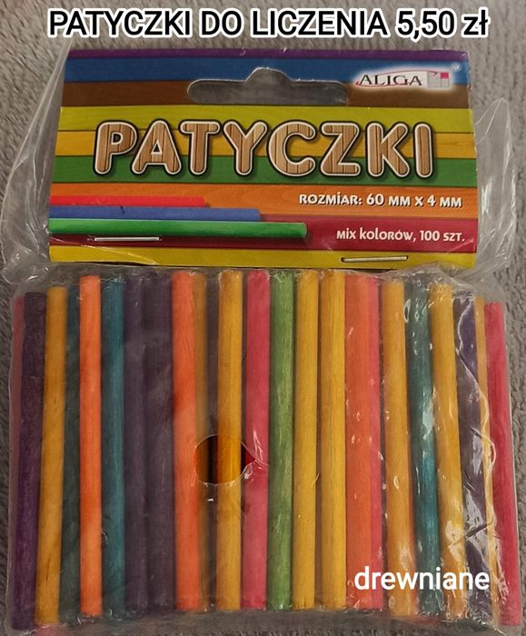 Patyczki do liczenia.