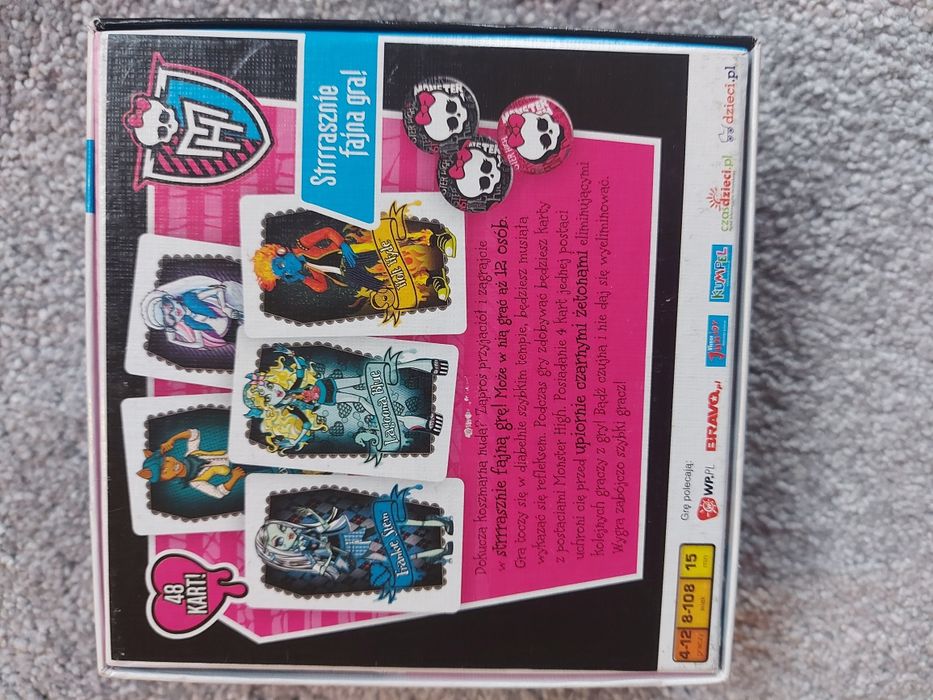 Gra Monster High - karciana z żetonami