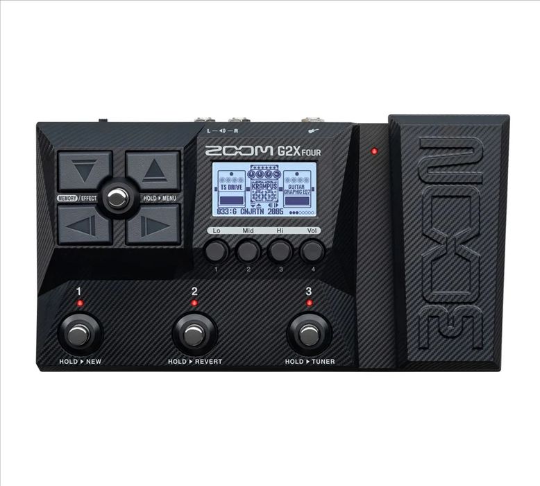 Pedaleira de Efeitos para Guitarra Elétrica Zoom G2X FOUR