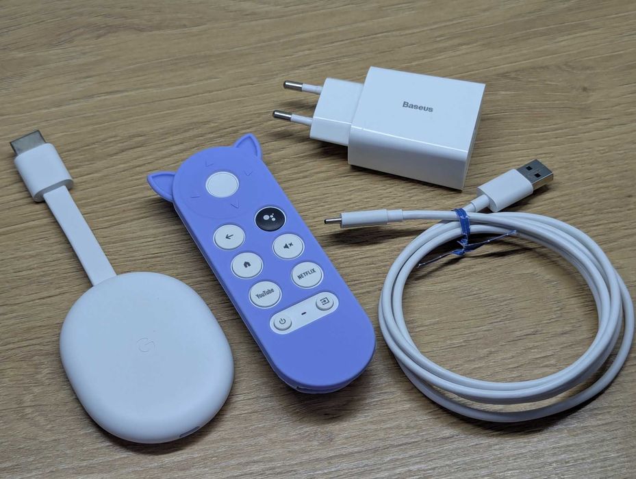 ТВ приставка Медиа проигрыватель Chromecast Google TV 4К GZRNL