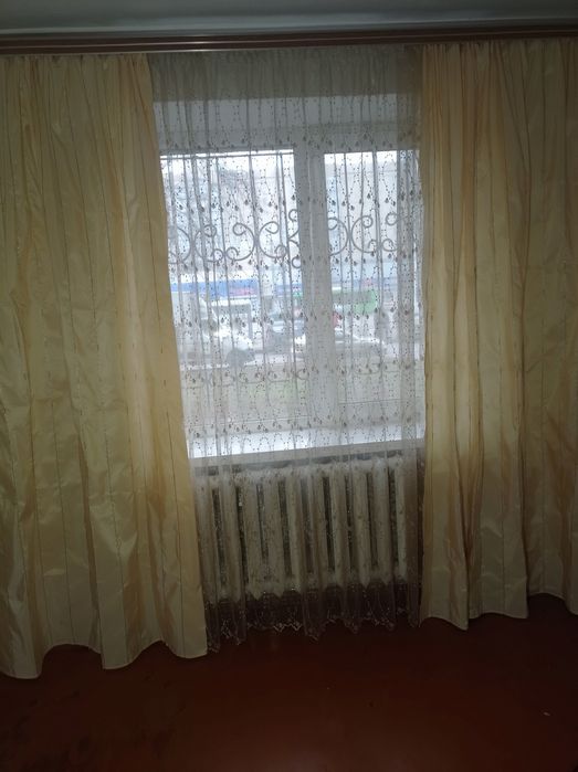 Продам  штори, тюль  та  карніз