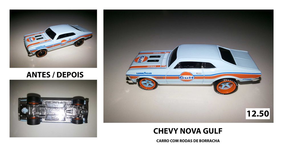 Carros Hot Wheels Personalizados com Rodas de Borracha - Vários 04