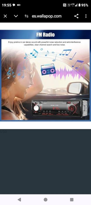 Radio-odtwarzacz MP3 z portem USB/SD do samochodu