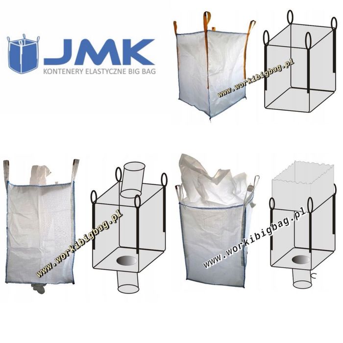 Worki big bag bagi ZBOZE bigbag 500kg  750kg 1000kg