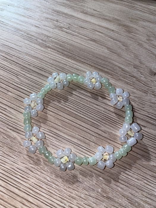 Branoletki stokrotki ręcznie robione