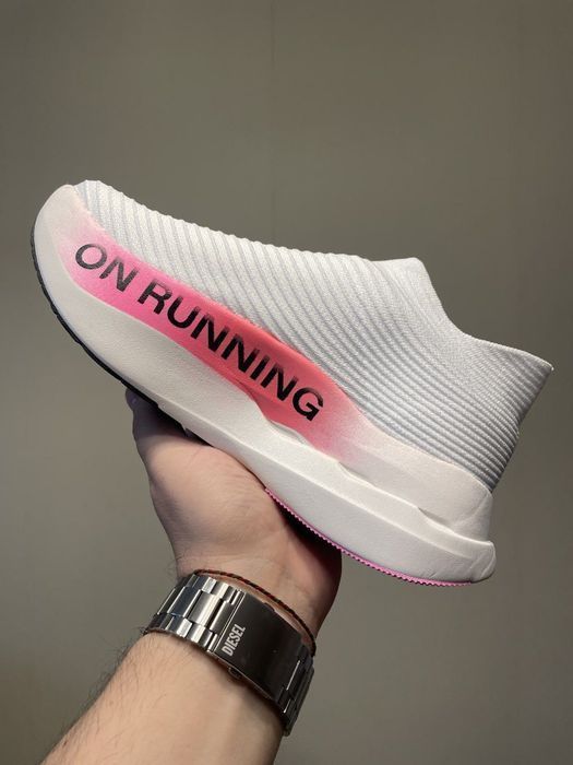 Кроссовки ON Cloudboom Strike LS White/Pink  Оригинал женские новые