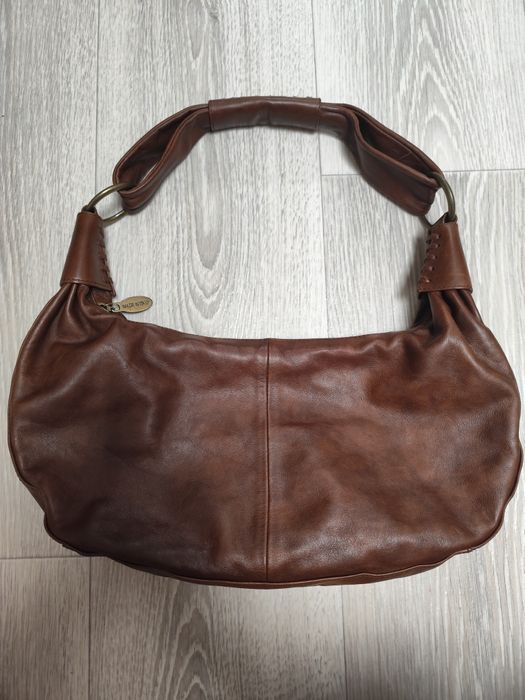Сумка хобо шкіряна