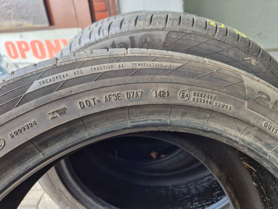 255/45r19 continental opony uzywane 4szt dostepne 2021r