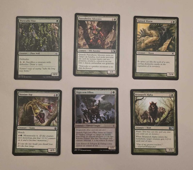 Cartas Magic - Verdes