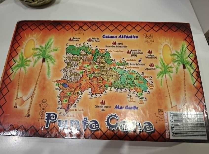 pudełko dekoracyjne karaiby dominikana organizer podróżniczy punta Cana Dominican Republic karaiby ozdobna pamiątka z dominikany